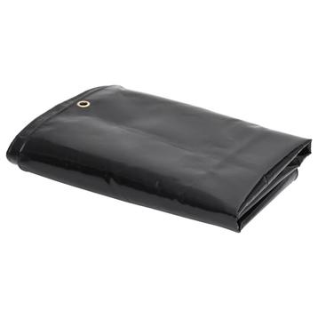vidaXL Zeildoek 650 g/m² 4x6 m Zwart beschikbaar voor biedingen