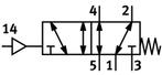 Festo 5/2 Monostabiele Pneumatische Ventiel Bouwgrootte 2, Doe-het-zelf en Verbouw, Verzenden, Nieuw