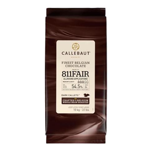 Callebaut Chocolade Callets Fairtrade Puur (811) 10 kg, Hobby en Vrije tijd, Taarten en Cupcakes maken, Nieuw, Verzenden