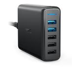5-Port Muur Oplader - PowerIQ Wallcharger AC Thuislader, Telecommunicatie, Mobiele telefoons | Telefoon-opladers, Verzenden, Nieuw