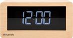 Table clock Boxed LED light wood veneer, Verzenden, Nieuw