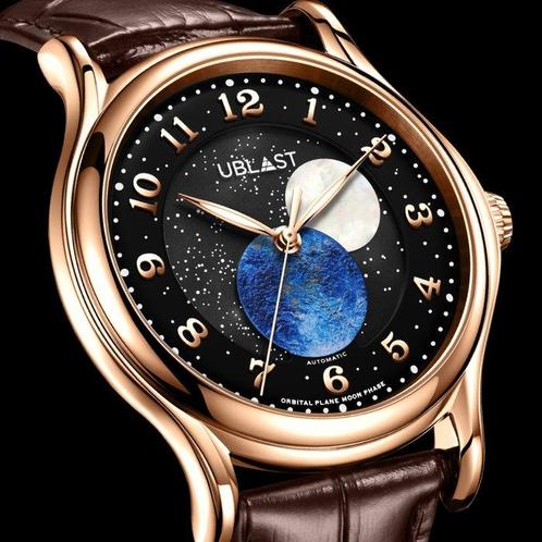 Ublast - Orbital Plane - Automatic Moon Phase -, Sieraden, Tassen en Uiterlijk, Horloges | Heren