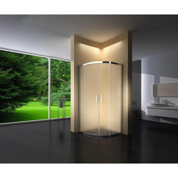 Douchecabine 100X100 Kwartrond Floor- Mat Glas (Badkamer), Doe-het-zelf en Verbouw, Sanitair, Nieuw, Ophalen of Verzenden