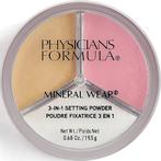 PHYSICIANS FORMULA MINERAL WEAR 3-IN-1 SETTING POWDER DOOS.., Verzenden, Nieuw