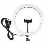 LED selfie ringlamp - Met telefoonhouder en controller, Nieuw, Ophalen of Verzenden