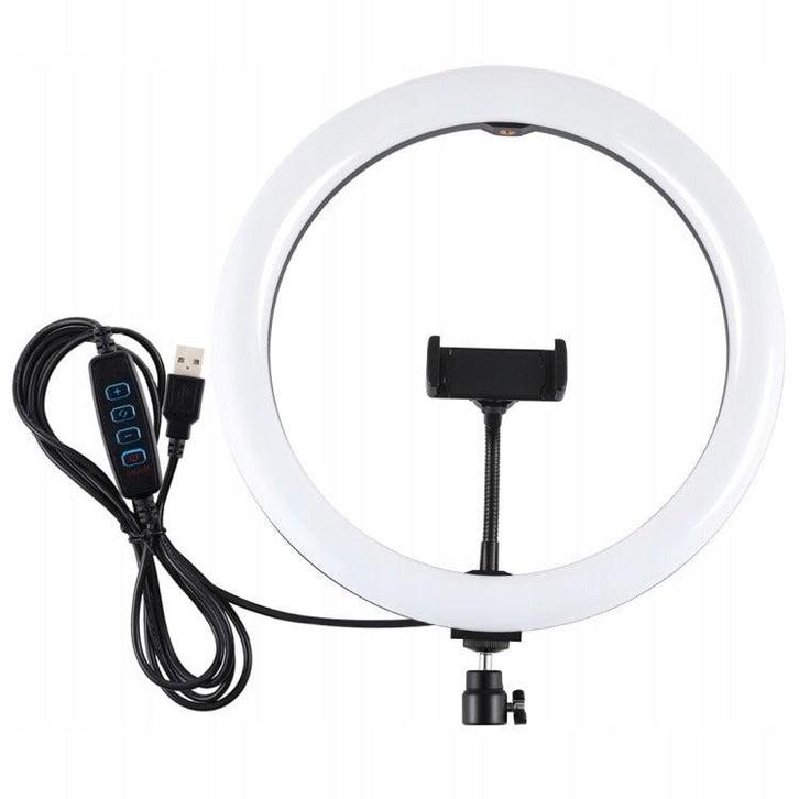 LED selfie ringlamp - Met telefoonhouder en controller, Telecommunicatie, Mobiele telefoons | Toebehoren en Onderdelen, Ophalen of Verzenden