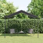 vidaXL Tuinpaviljoen 3x3 m staal en stof antracietkleurig, Tuin en Terras, Partytenten, Verzenden, Nieuw