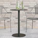 vidaXL Tuintafel rond Ø50x72 cm staal zwart, Tuin en Terras, Verzenden, Nieuw, Metaal