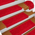 vidaXL Trapmatten 10 st 65x21x4 cm Rood Rechthoekige Rand, Verzenden, Nieuw
