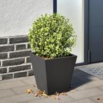 vidaXL Plantenbak 30x30x30 cm staal zwart, Tuin en Terras, Bloembakken en Plantenbakken, Verzenden, Nieuw, Metaal