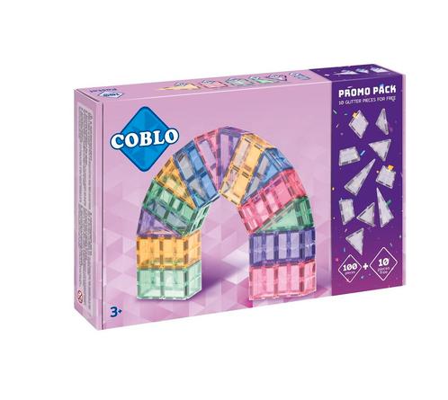 Coblo PROMO Pastel 10 gratis glitter tegels - 100 stuks -, Kinderen en Baby's, Speelgoed | Overig