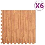 vidaXL Vloermatten 6 st 2,16  EVA-schuim houtnerfprint, Verzenden, Nieuw