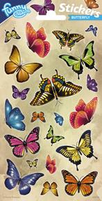 Glitter Stickers Vlinder, Verzenden, Nieuw