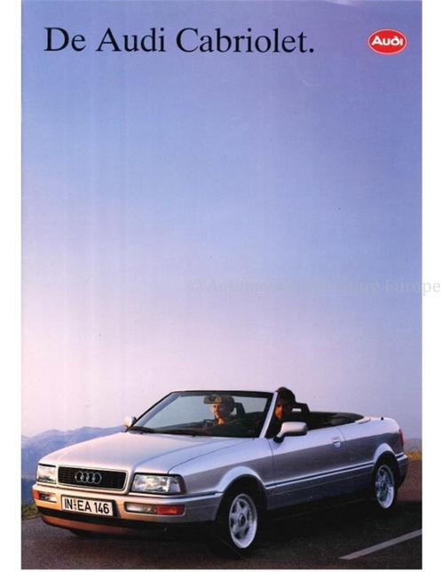 1992 AUDI CABRIOLET BROCHURE Nederlands, Boeken, Auto's | Folders en Tijdschriften, Audi