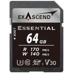 Exascend Essential UHS-I SD Card(V30) 64GB, Ophalen of Verzenden, Nieuw, Overige typen, Overige merken