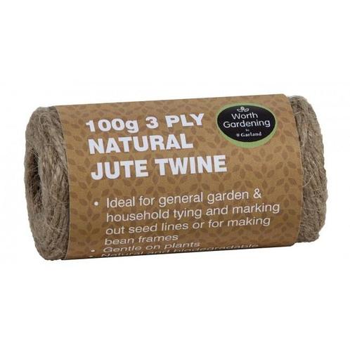 GARLAND 3 PLY NATUREL JUTE TOUW 100 GRAM (TUIN), Tuin en Terras, Aarde en Mest, Overige typen, Ophalen of Verzenden