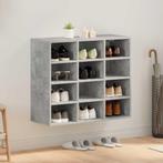 vidaXL Schoenenkast Betongrijs 77,5 x 30 x 67 cm Bewerkt, Verzenden, Nieuw