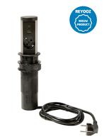 Universele popup inbouw powerbox - 60mm - zwart - 1x 220..., Nieuw in verpakking