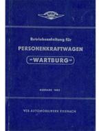 1962 WARTBURG 311-0 INSTRUCTIEBOEKJE DUITS