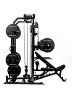 Martech M1+ set:squat rack + functional trainer, 107.5KG,..., Sport en Fitness, Fitnessmaterialen, Verzenden, Nieuw, Benen