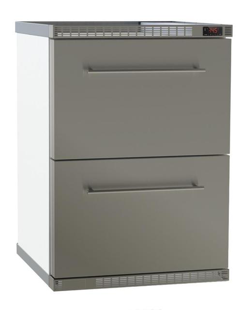 Koelkast RVS met 2 laden | (H)85x(B)60x(D)65, Zakelijke goederen, Horeca | Keukenapparatuur, Nieuw in verpakking, Koelen en Vriezen
