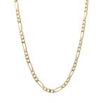 Gouden figaro collier 81.5 cm 14 karaat, Verzenden, Zo goed als nieuw, Goud, Goud