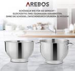 Arebos Keukenmachine 1500 W Zwart - Krachtige en Veelzijdige, Verzenden, Nieuw