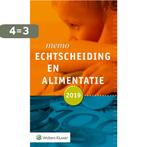 Memo Echtscheiding en alimentatie 2019 9789013153507, Boeken, Verzenden, Zo goed als nieuw