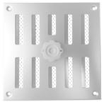 Afsluitbaar schuifrooster opbouw 195 x 195mm - RVS (3-2020I), Doe-het-zelf en Verbouw, Ventilatie en Afzuiging, Verzenden, Nieuw