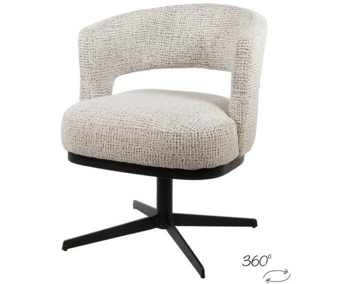 Eetkamerstoel Bruce draaipoot 360 - Coco Salt n Pepper, Huis en Inrichting, Stoelen, Nieuw, Ophalen of Verzenden