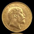Verenigd Koninkrijk. Edward VII. 1 Sovereign - Edward VII, Postzegels en Munten