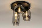 Rietveld Plafondlampen - Zwart - Glas, Metaal, Verzenden, Nieuw