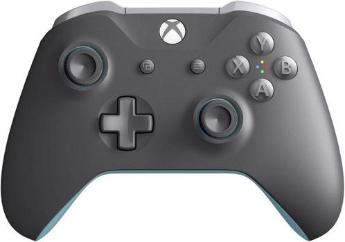 Xbox One S Wireless Controller-Grijs/Blauw (Xbox One), Spelcomputers en Games, Spelcomputers | Xbox | Accessoires, Zo goed als nieuw