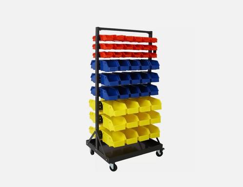 TM Verrijdbaar Opbergrek Met 90 Opbergbakken, Auto diversen, Autogereedschap, Nieuw, Verzenden