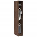 vidaXL Kledingkast 30x50x200 cm bewerkt hout bruin, Verzenden, Nieuw