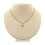 Gouden hanger met zirconia (Hanger of bedel), Ophalen of Verzenden, Gebruikt, Goud, Overige merken