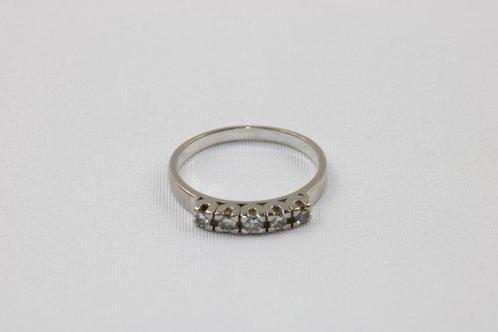 Ring - 18 karaat Witgoud - 0.35ct. tw. Diamant (Natuurlijk), Sieraden, Tassen en Uiterlijk, Ringen