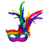 Oogmasker Venetiaans Arcobaleno Rainbow, Kleding | Dames, Ophalen of Verzenden, Nieuw