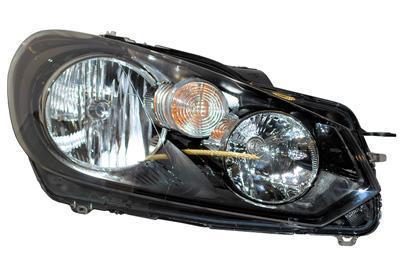 Volkswagen Golf VI 2008-2013 H7+H15 Halogeen Koplamp Rechts, Auto-onderdelen, Verlichting, Nieuw, Volkswagen, Verzenden