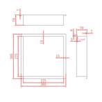 Inbouwnis Met LED Verlichting Aquasplash Lucio 30x30 Mat, Ophalen of Verzenden, Nieuw