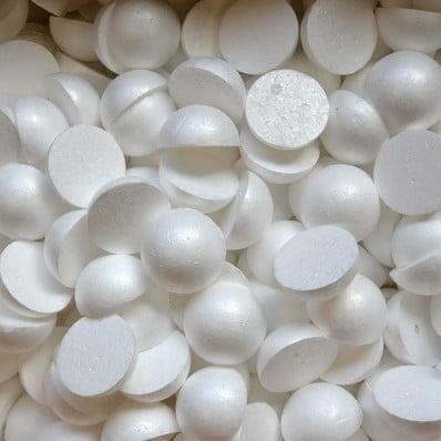 Styropor piepschuim isimo halve bal kerstbal vol 6 cm per, Hobby en Vrije tijd, Knutselen, Nieuw, Ophalen of Verzenden