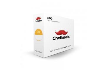HACCP wateroplosbare dag stickers ZONDAG - 500 stuks, Huis en Inrichting, Schoonmaakartikelen, Verzenden