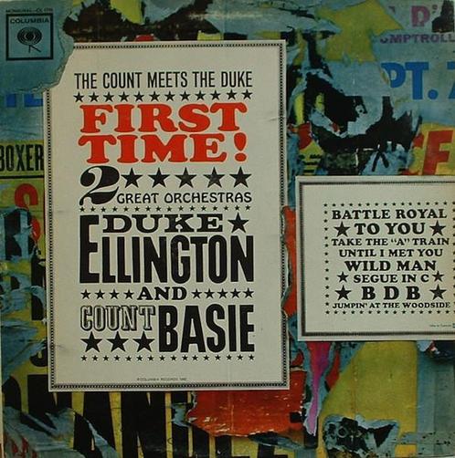 Lp - Duke Ellington And Count Basie - First Time ! The Count, Cd's en Dvd's, Vinyl | Jazz en Blues, Verzenden