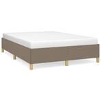 Taupe Bedframe 140x190 cm - - Tweedekansje, Zo Goed Als N..., Beige, Stof, Nieuw, Tweepersoons