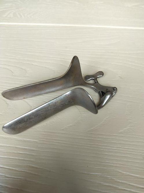 Medisch instrument - Aluminium - Vintage speculum, Antiek en Kunst, Antiek | Wandborden en Tegels