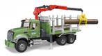 Bruder mack granite houttransport truck, Kinderen en Baby's, Ophalen of Verzenden, Nieuw