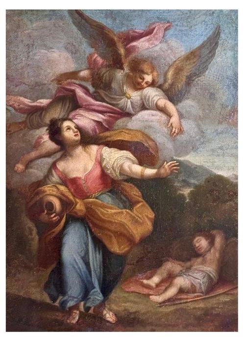 Paolo de Matteis (1662-1728), Werkplaats van - Hagar and, Antiek en Kunst, Kunst | Schilderijen | Klassiek