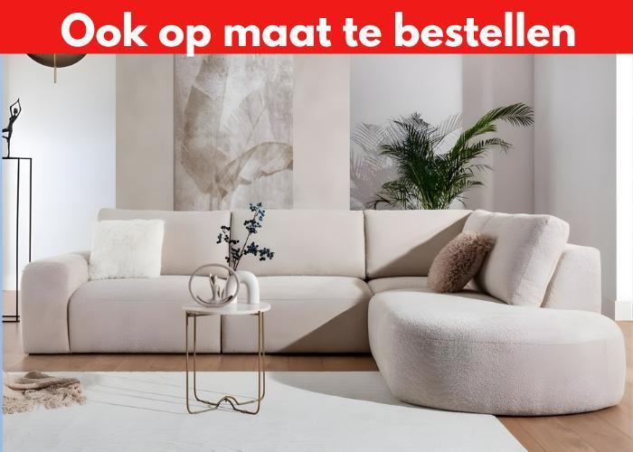 Nieuwe Hoekbank Chicago – Luxe Beige/Cremé Lounge – 315 x 22, Huis en Inrichting, Banken | Bankstellen, 300 cm of meer, 150 cm of meer