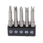 Schroevendraaier Bit Set - U/Y/Driehoek type - 5-delig, Doe-het-zelf en Verbouw, Gereedschap | Handgereedschap, Verzenden, Nieuw