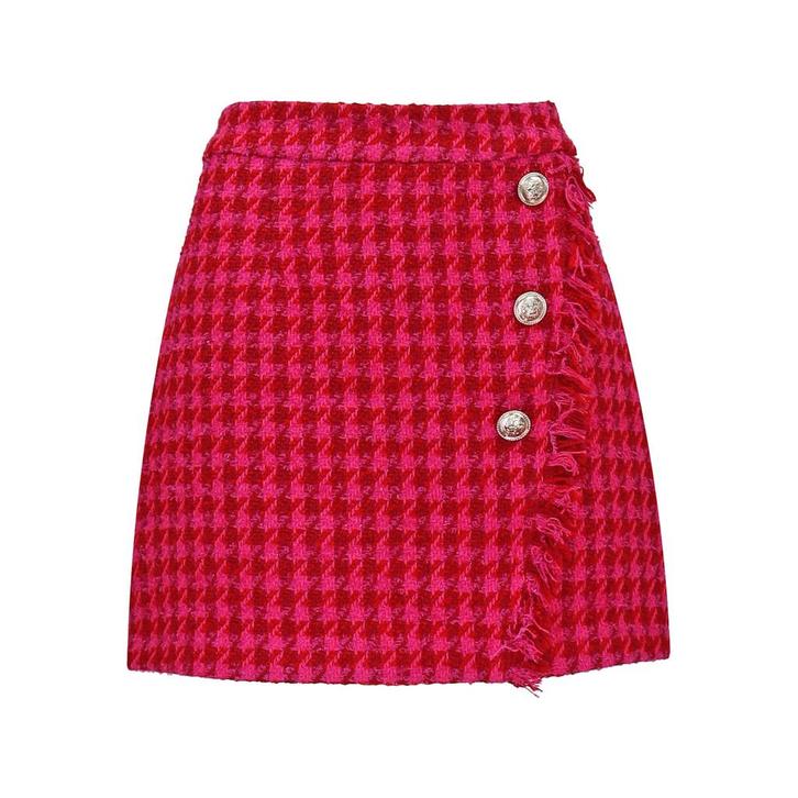 Liu Jo • tweed mini rok • 38 (IT44), Kleding | Dames, Rokken, Roze, Nieuw, Maat 38/40 (M), Verzenden